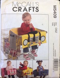 5409 MCC CHILD SHOPPING CART LINERS 2 SIZES PATTERN UNCUT